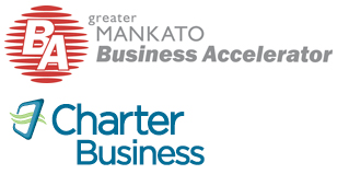 Greater Mankato Business Accelerator; Charter Business logo