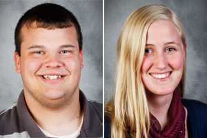 Will Soule (left) and Rachel Skaaland represented Bethany at the National Christian College Forensics Invitational.