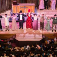 Curtain call for the cast of Hello Dolly! musical at Bethany Lutheran College