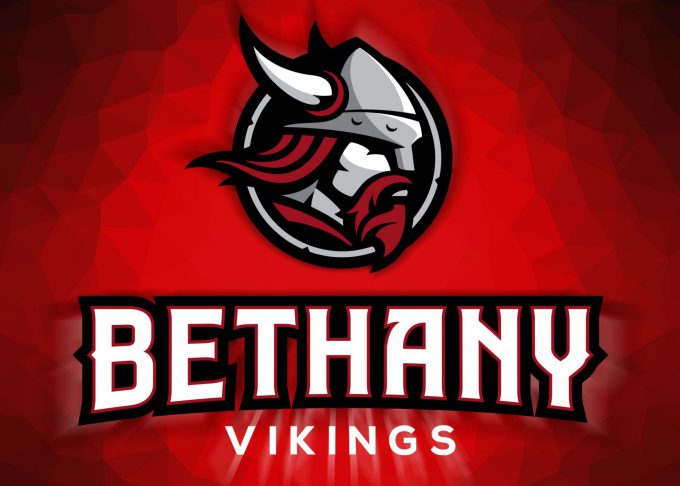 Bethany Vikings logo with Viking head