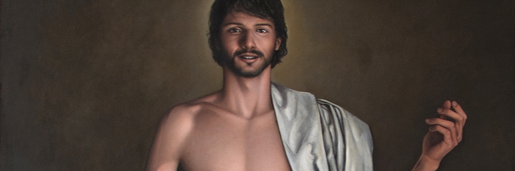 Painting of Jesus following his resurrection