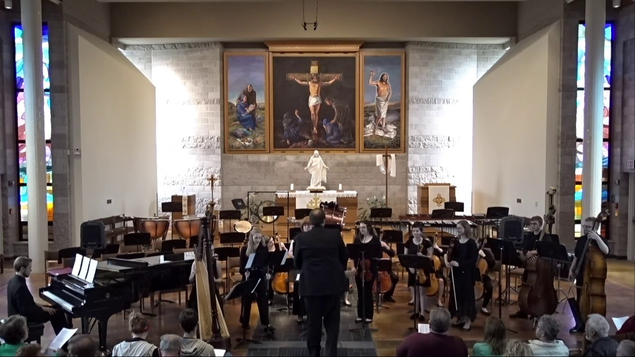 Bethany Lutheran College's concert band performs in Trinity Chapel, April 2019