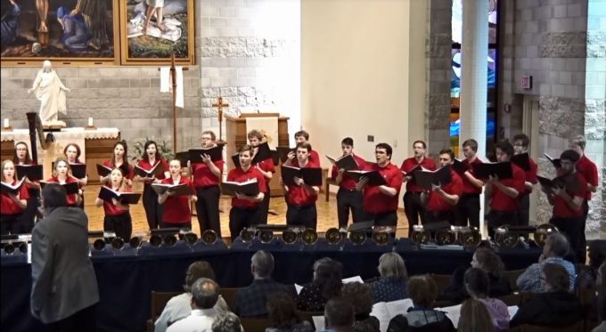 Bethany Lutheran College choir performs in Trinity Chapel, May 22, 2019.