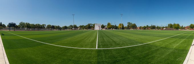 Bethany soccer field from center stripe.