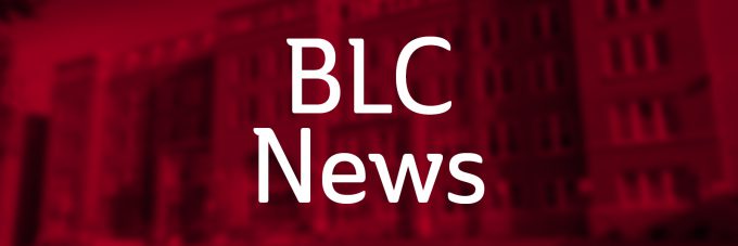 BLC News over red background