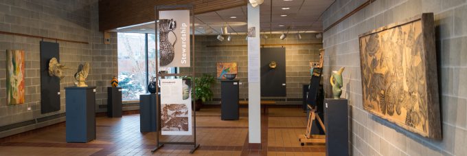 photo showcasing Bethany's gallery space in the Ylvisaker Fine Arts Center