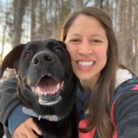 Johanna Selhoff (BLC '13) with her dog