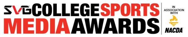 SVG college sports media awards logo