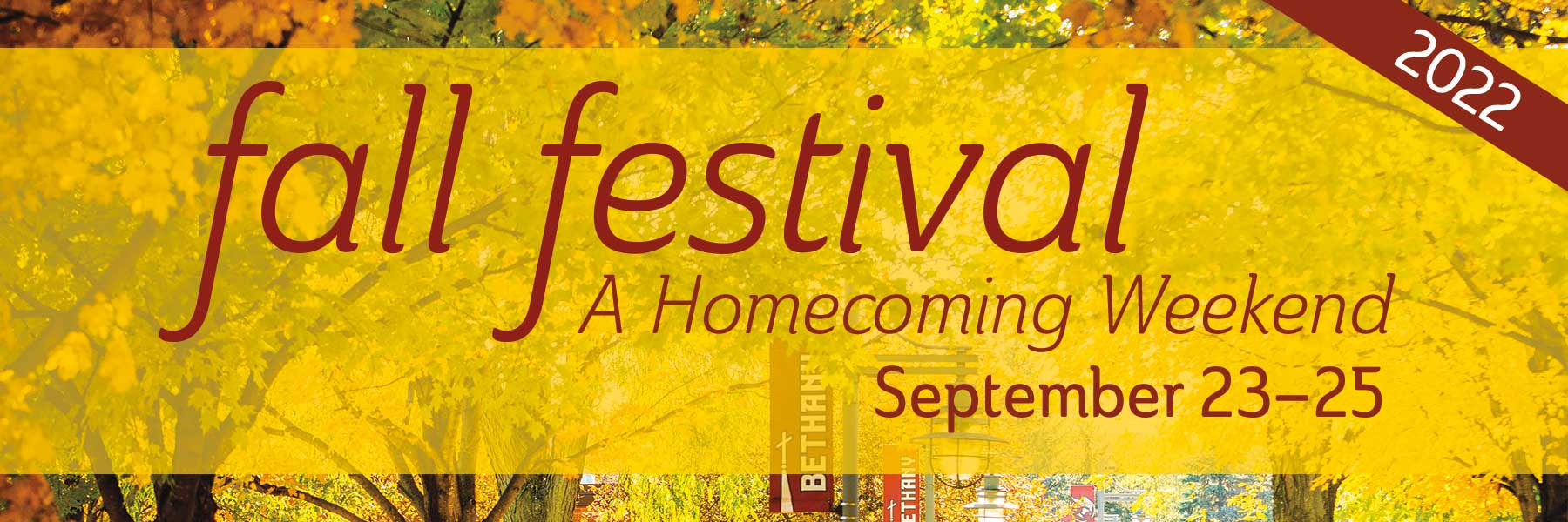 Fall festival a homecoming weekend banner