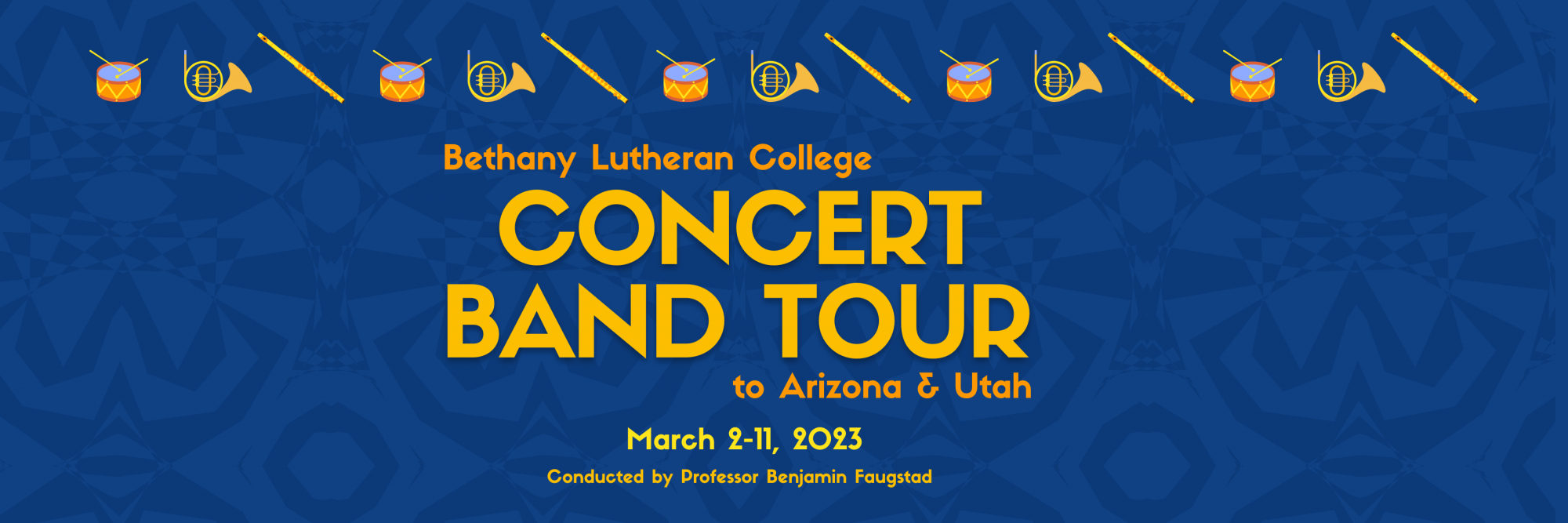 concert band tour to arizona and utah gold and blue