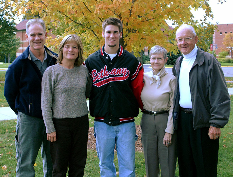 Brown family gathered for group photo