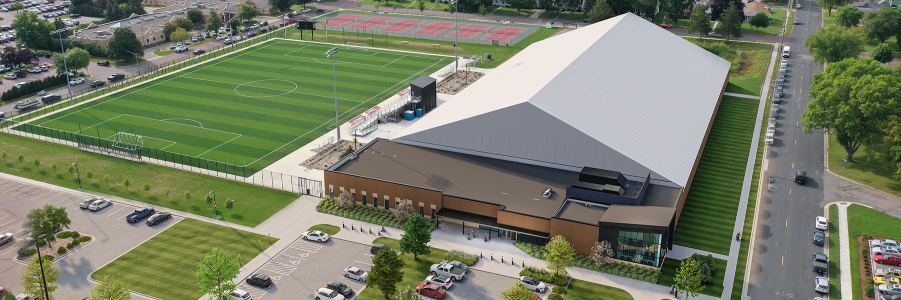 Bethany Activity Center and Scheels Field artist rendering