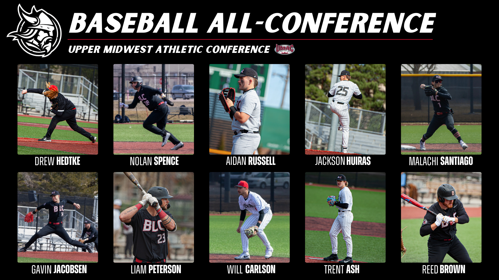 Baseball Sweeps Major UMAC All-Conference Awards